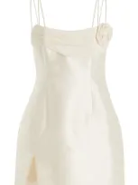 Rachel Gilbert Sawyer Silk-wool Mini Dress In Ivory