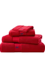 Ralph Lauren Polo Player Hand Towel In Red