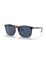 Ray Ban Sunglasses Unisex Rb4387 - Havana Frame Blue Lenses 56-18