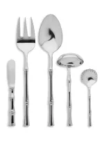 Ricci Argentieri Bamboo 5-piece Hostess Set In Metallic