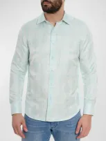 Robert Graham The Timeless Limited Edition Cotton & Silk Jacquard Classic Fit Button Down Shirt In White