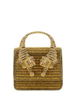 Roberto Cavalli Handbags In Gold