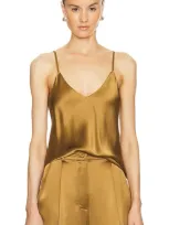 Sablyn Gloria Bias Cut Cami In Mustard