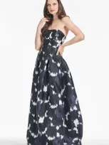 Sachin & Babi Embellished Giovanna Gown In Black