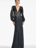 Sachin & Babi Lane Gown In Black