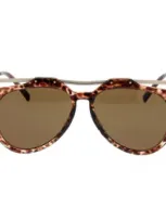 Saint Laurent Eyewear Sl M137 Amelia Aviator Frame Sunglasses In Multi