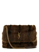 Saint Laurent Handbags. In Brown