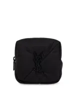 Saint Laurent Jamie Logo Plaque Cube In Black