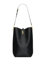 Saint Laurent Leather Le 37 Bucket Bag In Black