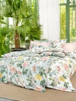 Schlossberg Floral Artemis-noblesse King Duvet Cover In Green