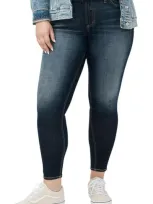 Silver Jeans Co. Suki Curvy Mid Rise Skinny Jeans In Indigo