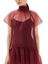 Simkhai Beaux Dress Oxblood