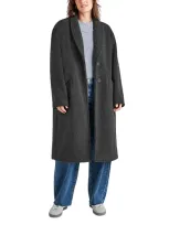 Splendid Sivan Boucle Coat In Lead