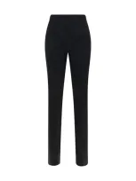 Sportmax Teti - Stretch Wool Jersey Trousers In Black