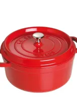 Staub Round Cocotte, 5.5 Quart In Cherry