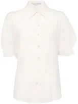 Stella Mccartney Button-up Silk Shirt In 9500 Natural