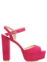 Stuart Weitzman Ryder Platform Sandals In Pink