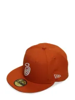 Stussy Logo-embroidered Cap In Orange