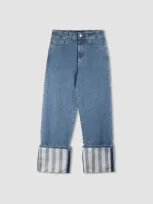 Sunnei Bellidentro Jeans In Light Washed Denim,ws