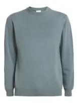 Sunspel Cashmere Crew-neck Sweater In Green