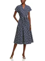 T Tahari Faux Wrap Dress In Knotted Dream Print