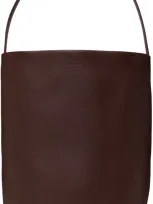 The Row Burgundy Large N/s Park Tote In Acj Acajou