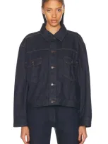 The Row Ness Jacket In Indigo