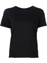 The Row Wesler Cotton T-shirt In Black