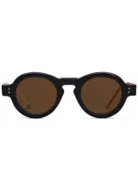 Thom Browne Round-frame Sunglasses In Blue