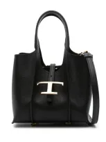 Tod's Timeless Micro T Bags In Black