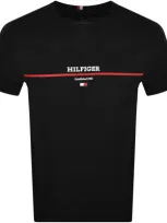 Tommy Hilfiger Logo T Shirt Black