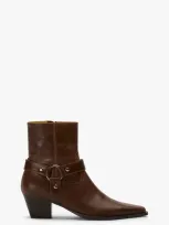 Tony Bianco Teague Saddle Wax Ankle Boots In Brown