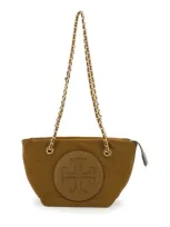 Tory Burch Ella Mini Tote In Brown