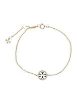 Tory Burch Miller Pave Chain Bracelet In Tory Gold / Crystal