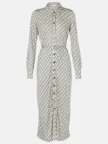 Tory Burch Printed Shirt Dress In Multicoloured