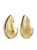 Tory Burch Wave Clip-on Earrings In Gold