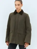 Totême Brown Country Jacket In Khaki