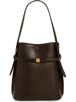 Totême Belted Bucket Bag In Bark