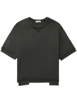 Undercover Double-sleeve Cotton T-shirt In Grey