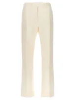 Valentino Garavani  Garavani Crepe Couture Pants In Neutral