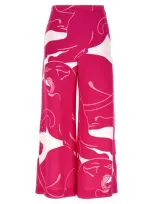 Valentino Garavani  'panther' Pants In Pink