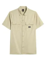 Vans Smith Classic Fit Short Sleeve Button-up Shirt In Elm