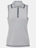 Varley Cammie Performance Tank Top In Silver