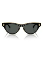 Versace 52mm Cat Eye Sunglasses In Black