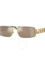 Versace Man Sunglass Ve2257 In Light Brown Mirror Dark Gold