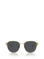 Versace Farkgrey Horn Ladies Sunglasses Ve2259d 100287 58 In Gold