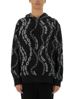 Versace Jeans Couture "chain Couture" Sweatshirt In Black