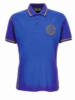 Versace Jeans Couture Blue V-emblem Polo