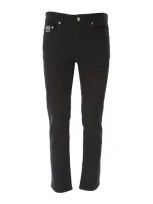 Versace Jeans Couture 5 Pocket Pants In Negro