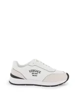 Versace Milano Runner Sneakers In White